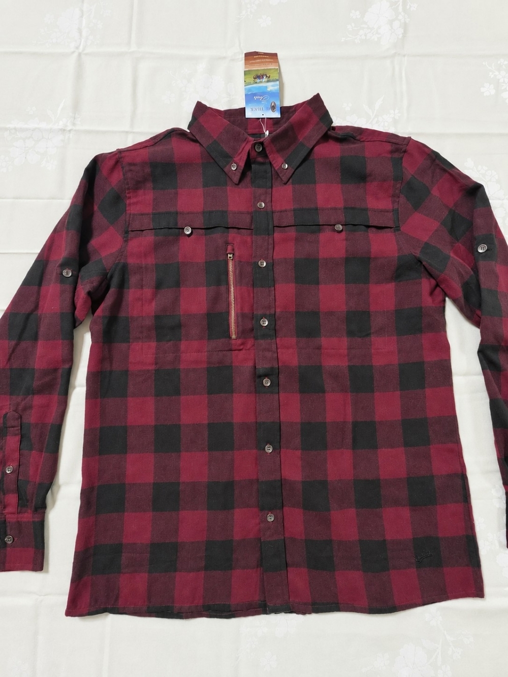 Outback Trading Company Shirts Men's Buffalo Check Shirt Red & Black Size M NWT